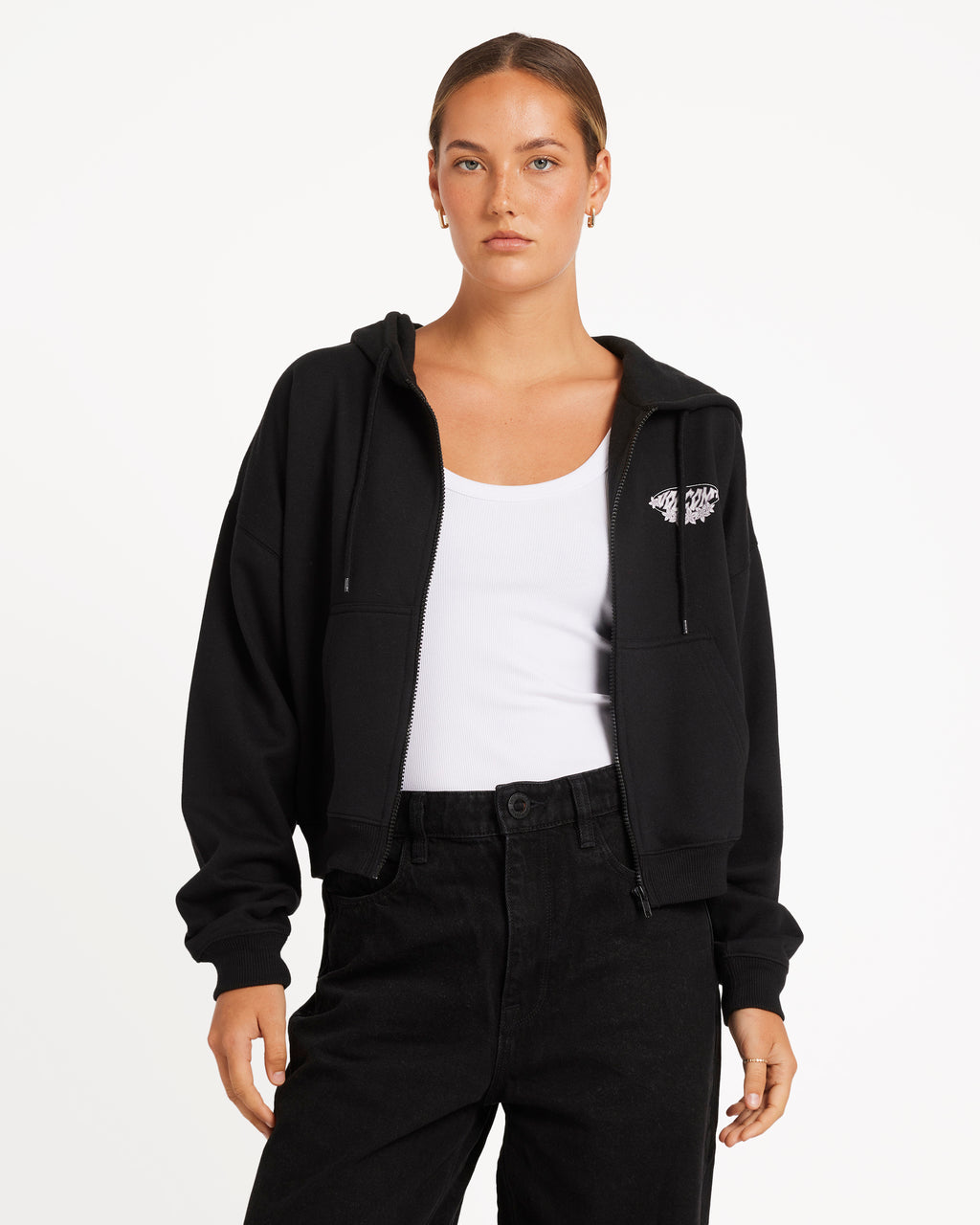Womens Get Up Zip Up Hoodie