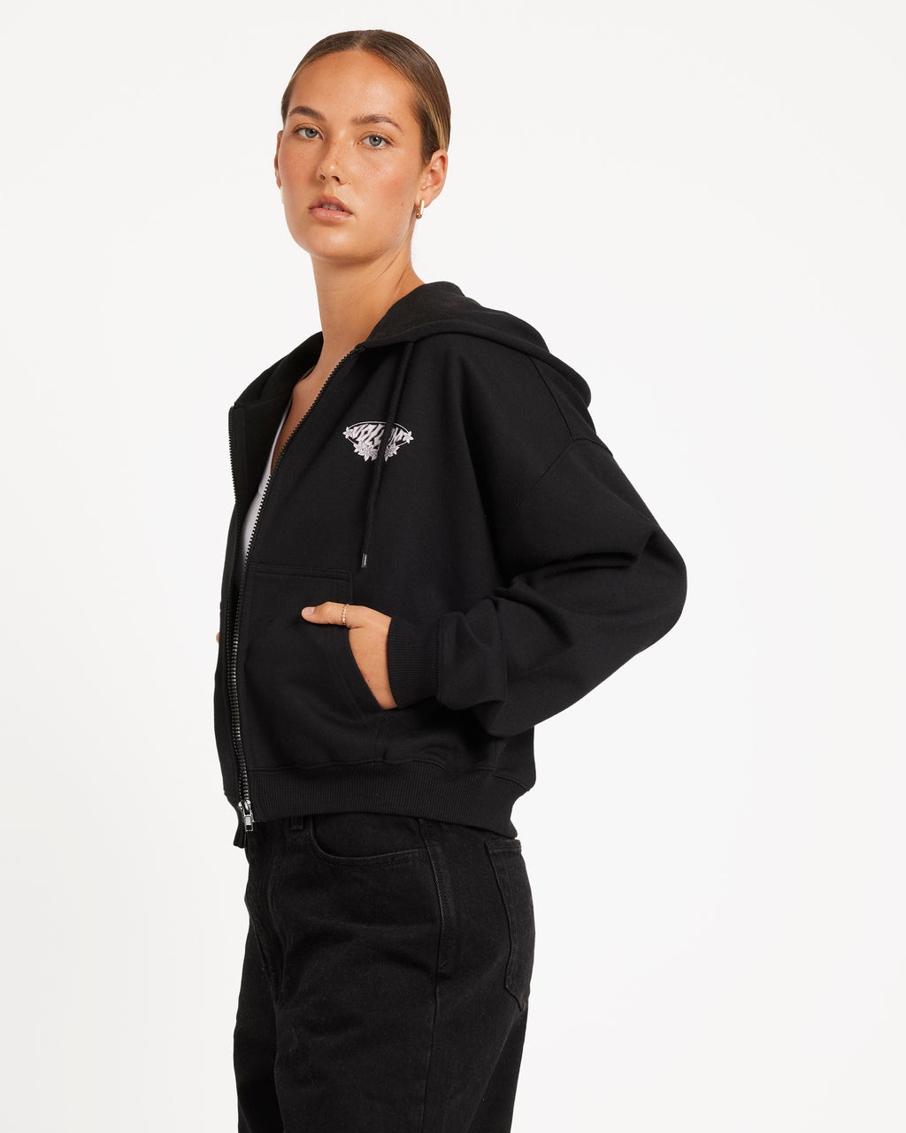 Womens Get Up Zip Up Hoodie