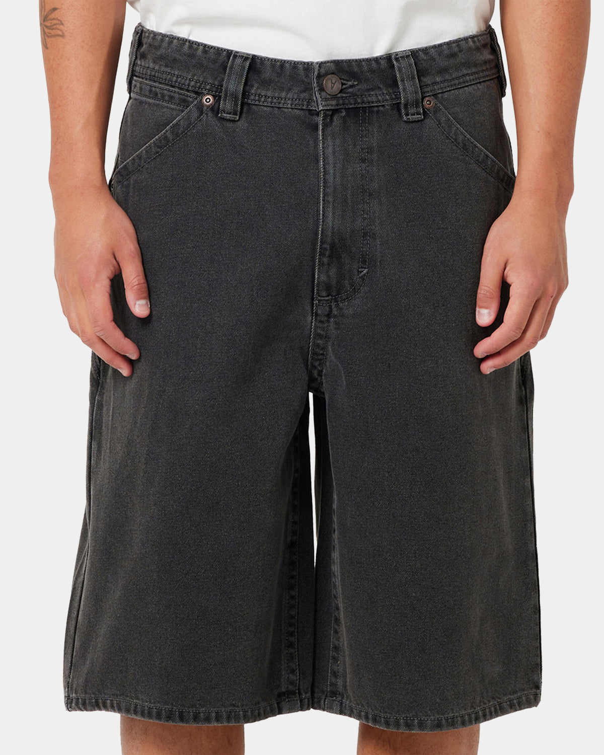 Mens A Brand x Rip Curl A6 Big Board Bazza Denim Shorts