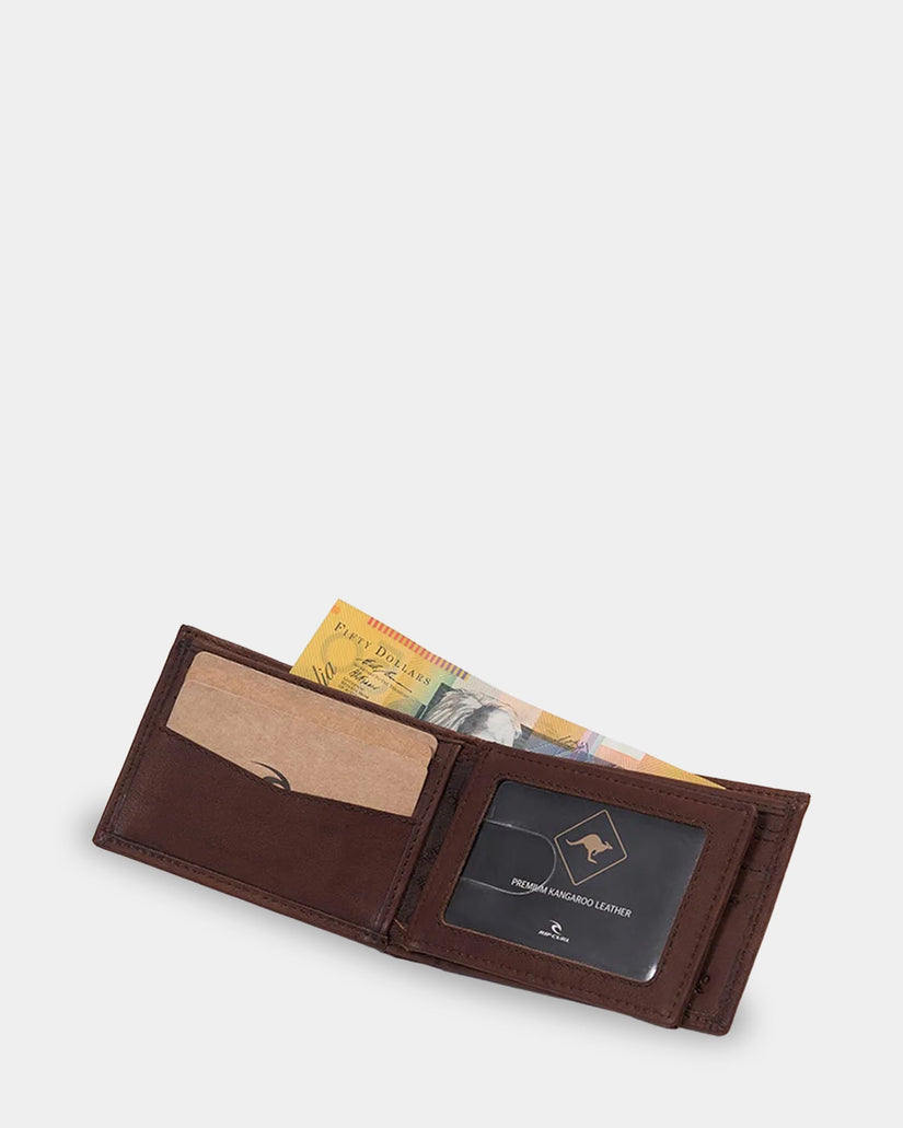 Mens K-Roo RFID Slim Leather Wallet