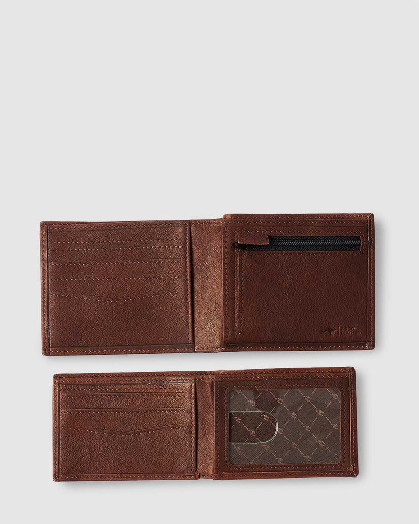 Mens K-Roo Rfid 2 In 1 Leather Wallet