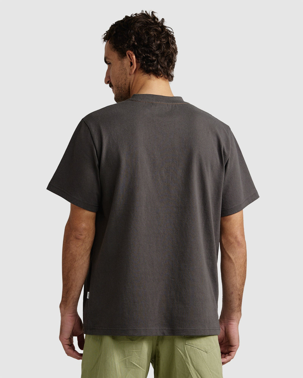 MENS HEAVY VINTAGE POCKET EMBLEM SHORT SLEEVE T-SHIRT