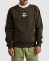 MENS HEAVYWEIGHT PINSTRIPE CREW NECK