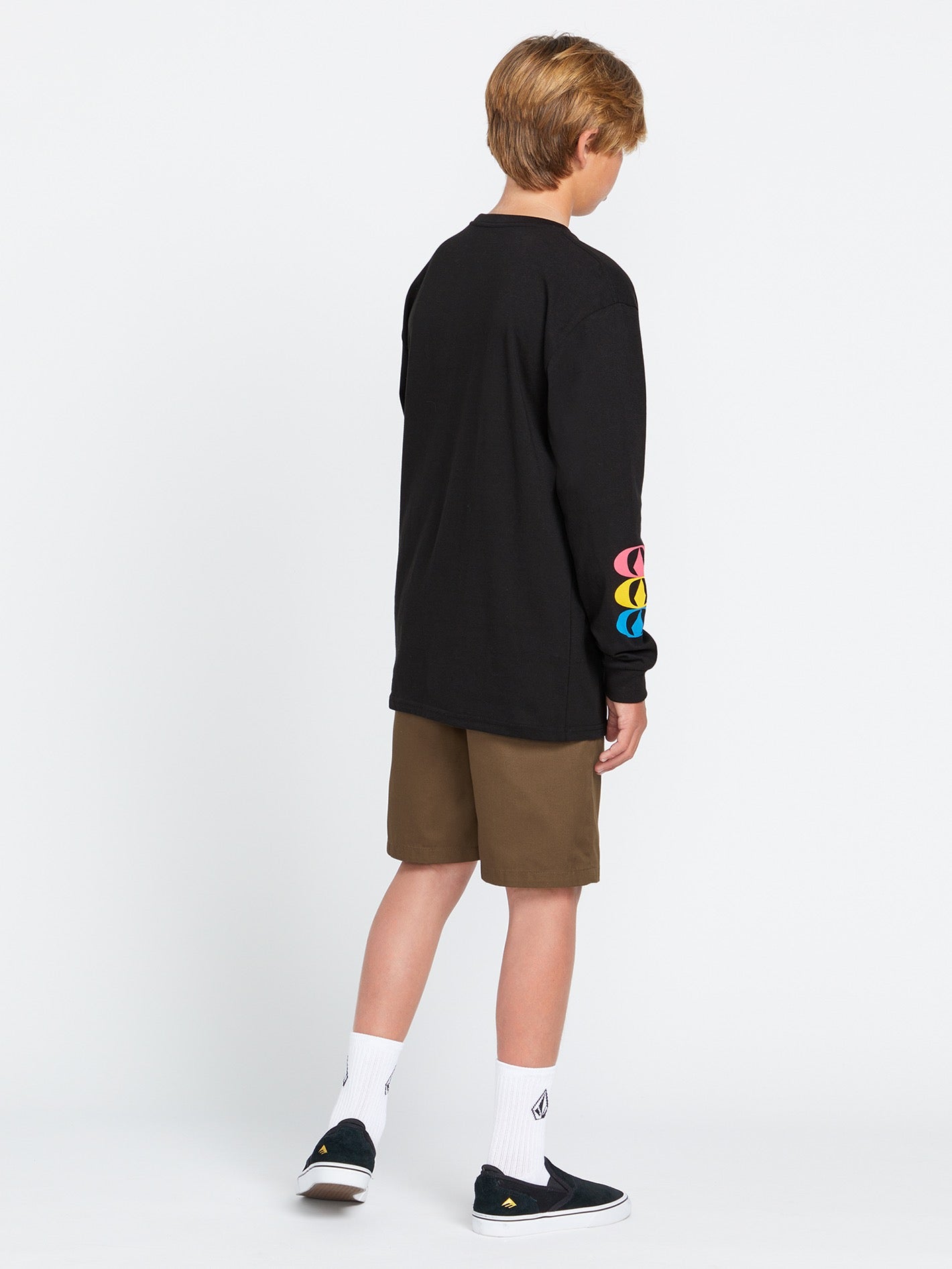 Boys 10-16 Stone Badge Long Sleeve T-Shirt