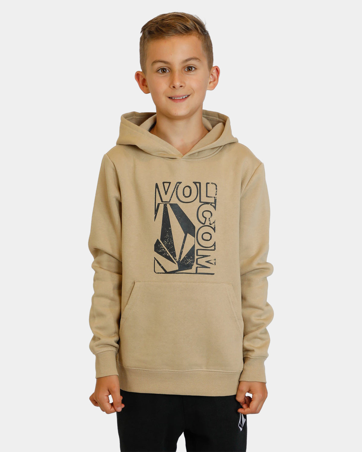 Boys 8-16 Stamped Fleece Pullover Hoodie