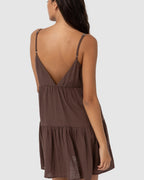 WOMENS CLASSIC TIERED MINI DRESS