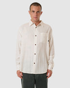 MENS HEMP MINIMAL THRILLS OVERSIZED LONG SLEEVE SHIRT