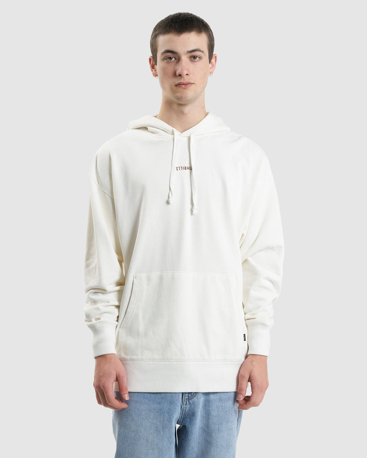 MENS MINIMAL SLOUCH PULLOVER HOODIE