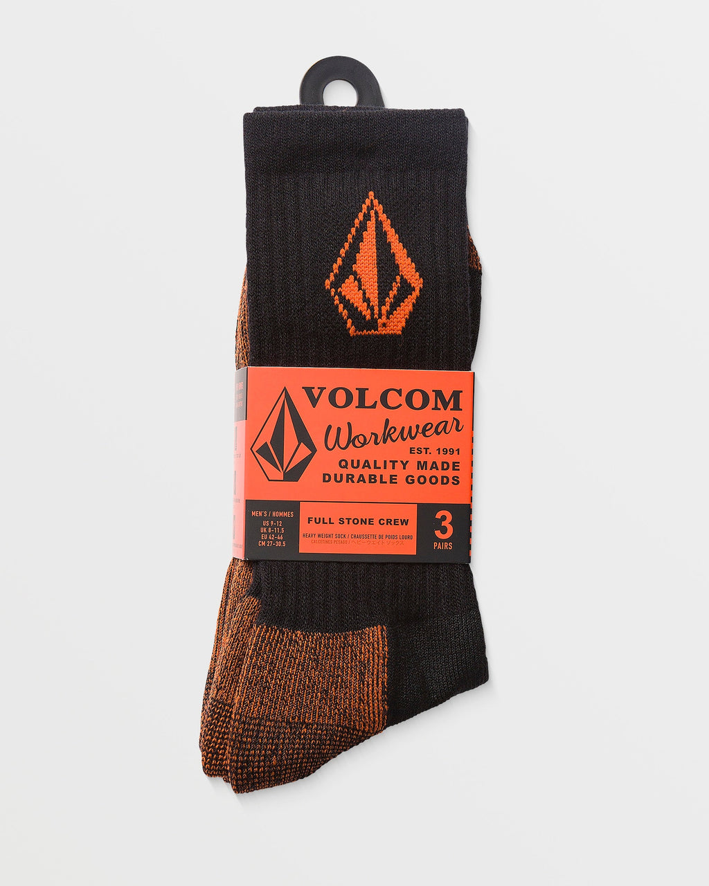 Mens Workwear 3 Pack Crew Socks