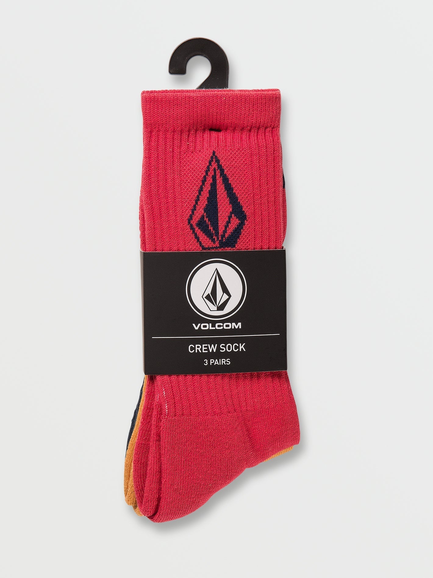 Mens Full Stone 3 Pack Crew Socks