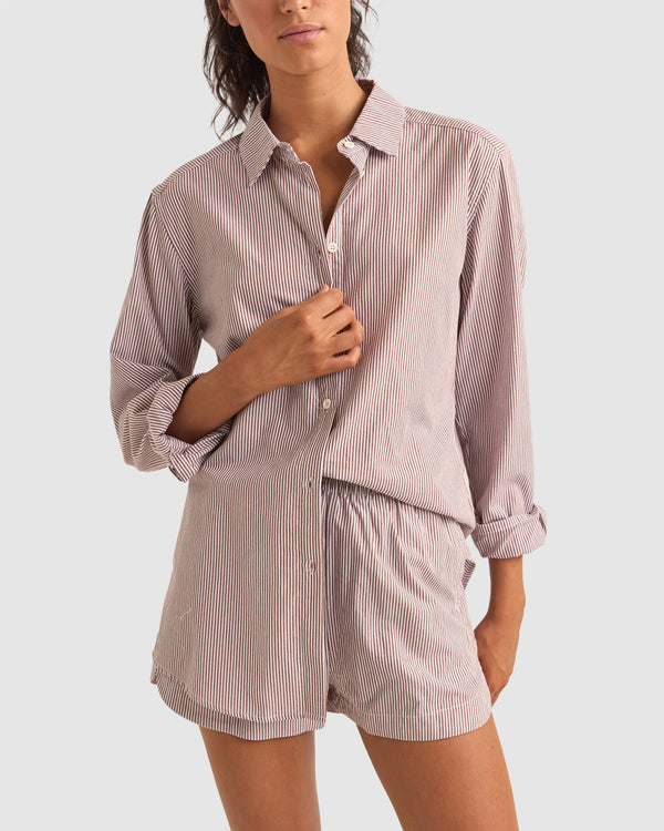 WOMENS ZEPHYR STRIPE BEACH SHIRT