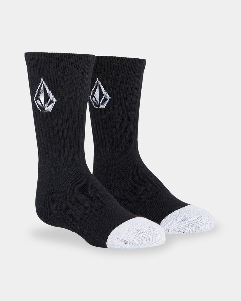 Boys 8-16 Full Stone 3 Pack Crew Socks