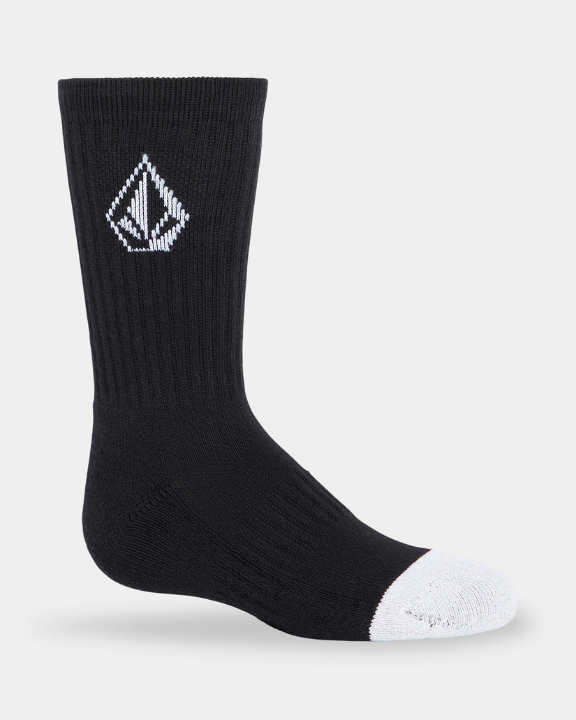 Boys 8-16 Full Stone 3 Pack Crew Socks