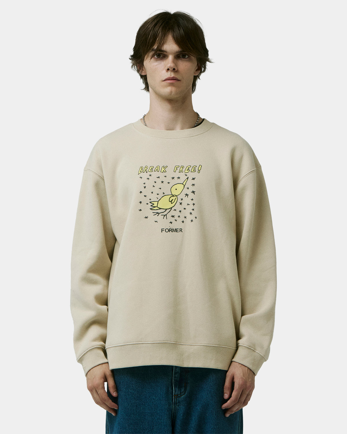 Mens Break Free Crew Neck