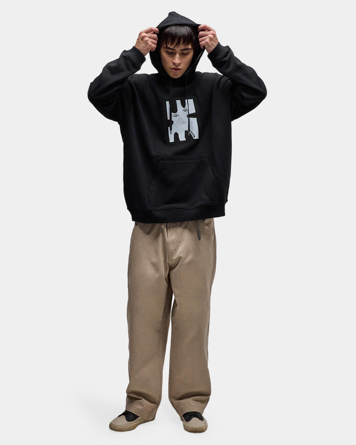 Mens Enigma Patch Pullover Hoodie