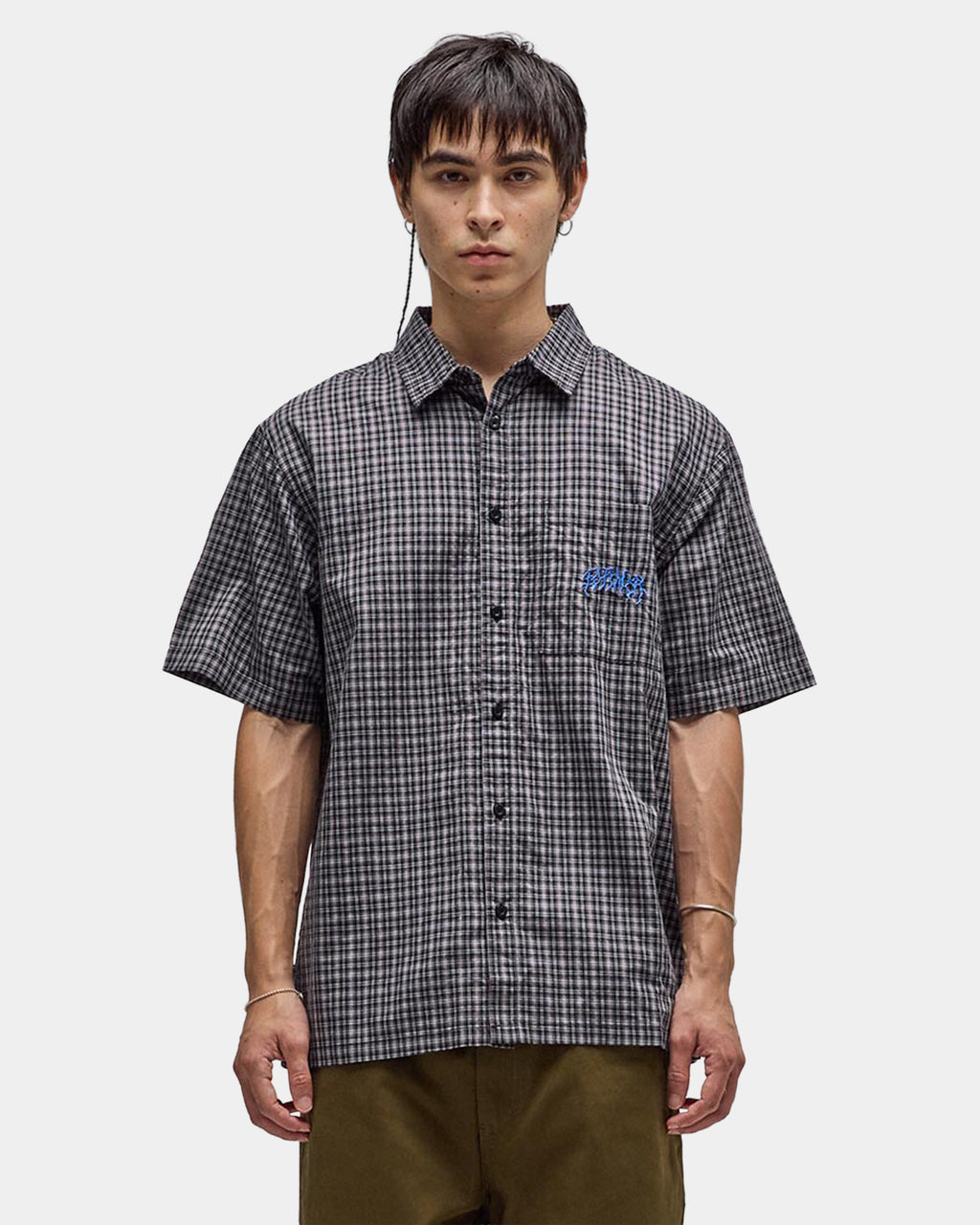 Mens Vivian Check Short Sleeve Shirt
