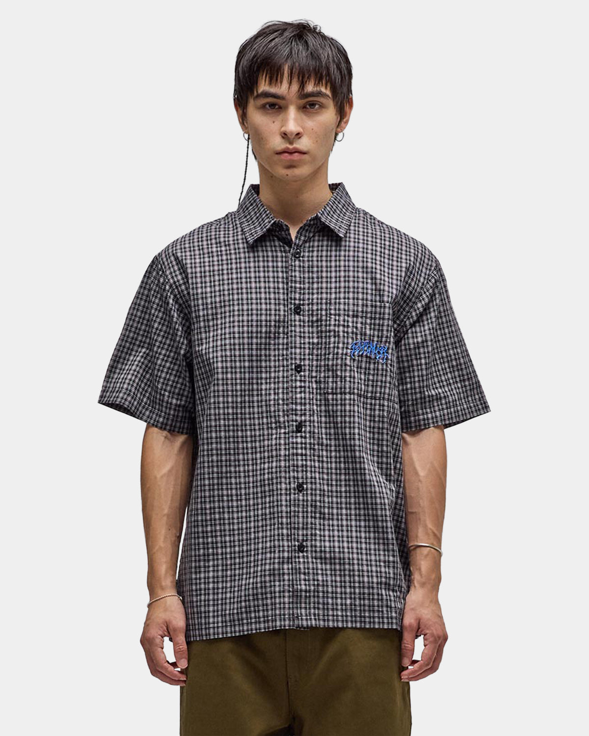Mens Vivian Check Short Sleeve Shirt