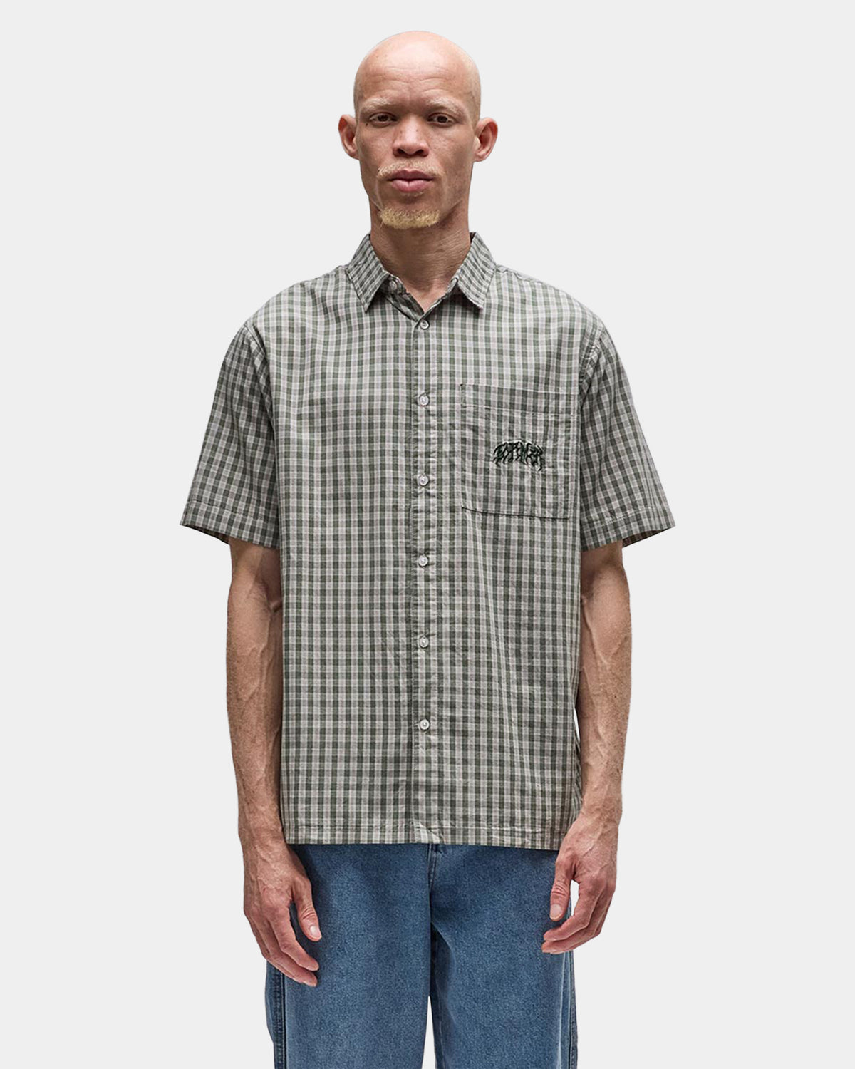 Mens Vivian Check Short Sleeve Shirt