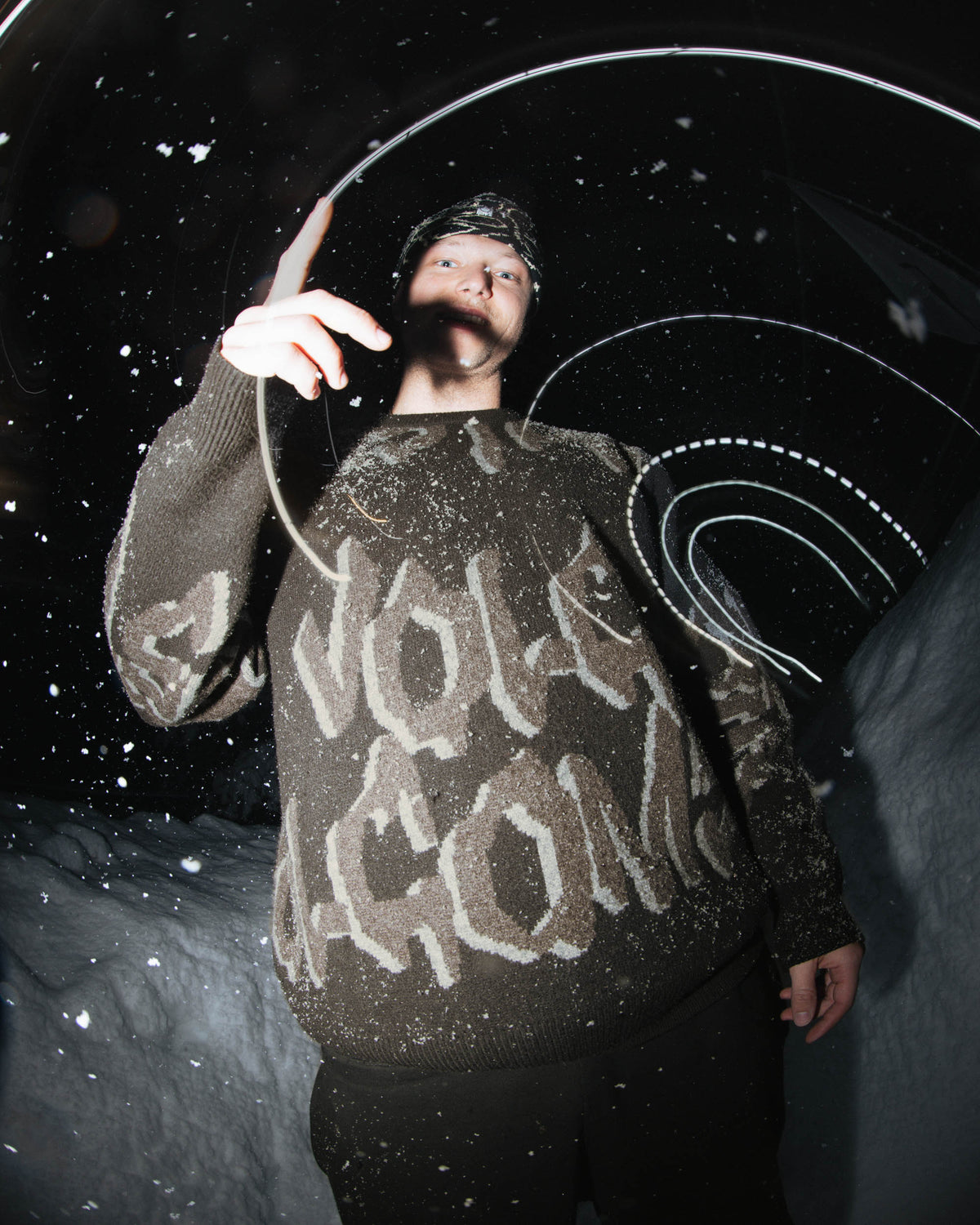 STONE JACQUARD SWEATER
