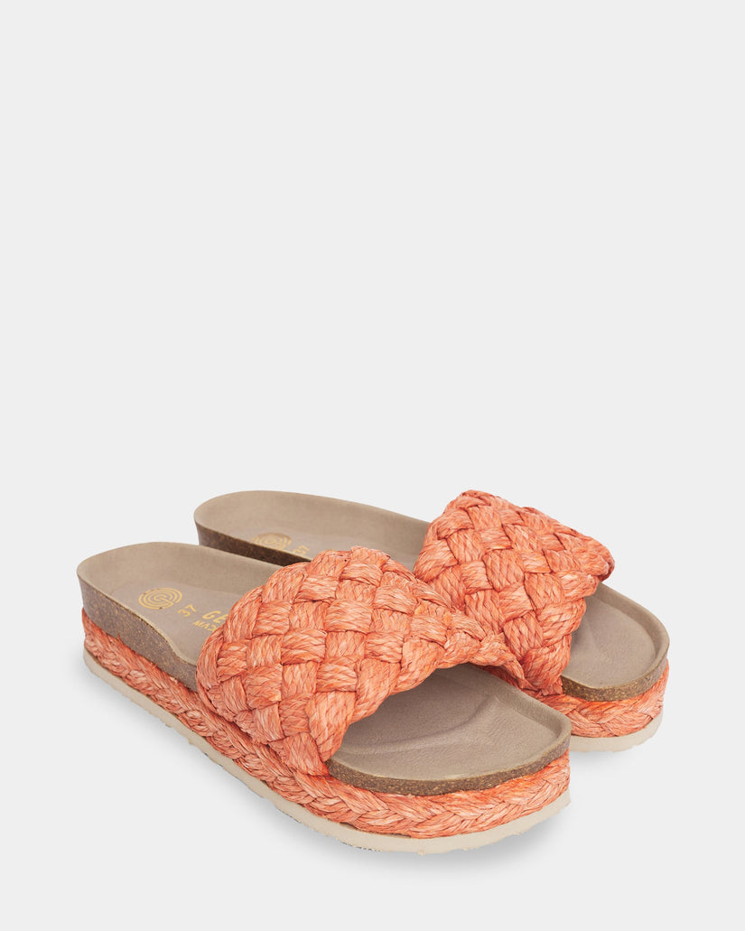 Reggae Raffia Slides