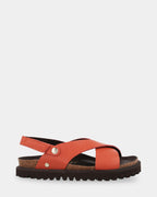Fibonacci Leather Criss-Cross Sandals