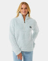 Womens Dark N Stormy 1/4 Zip Fleece Jumper