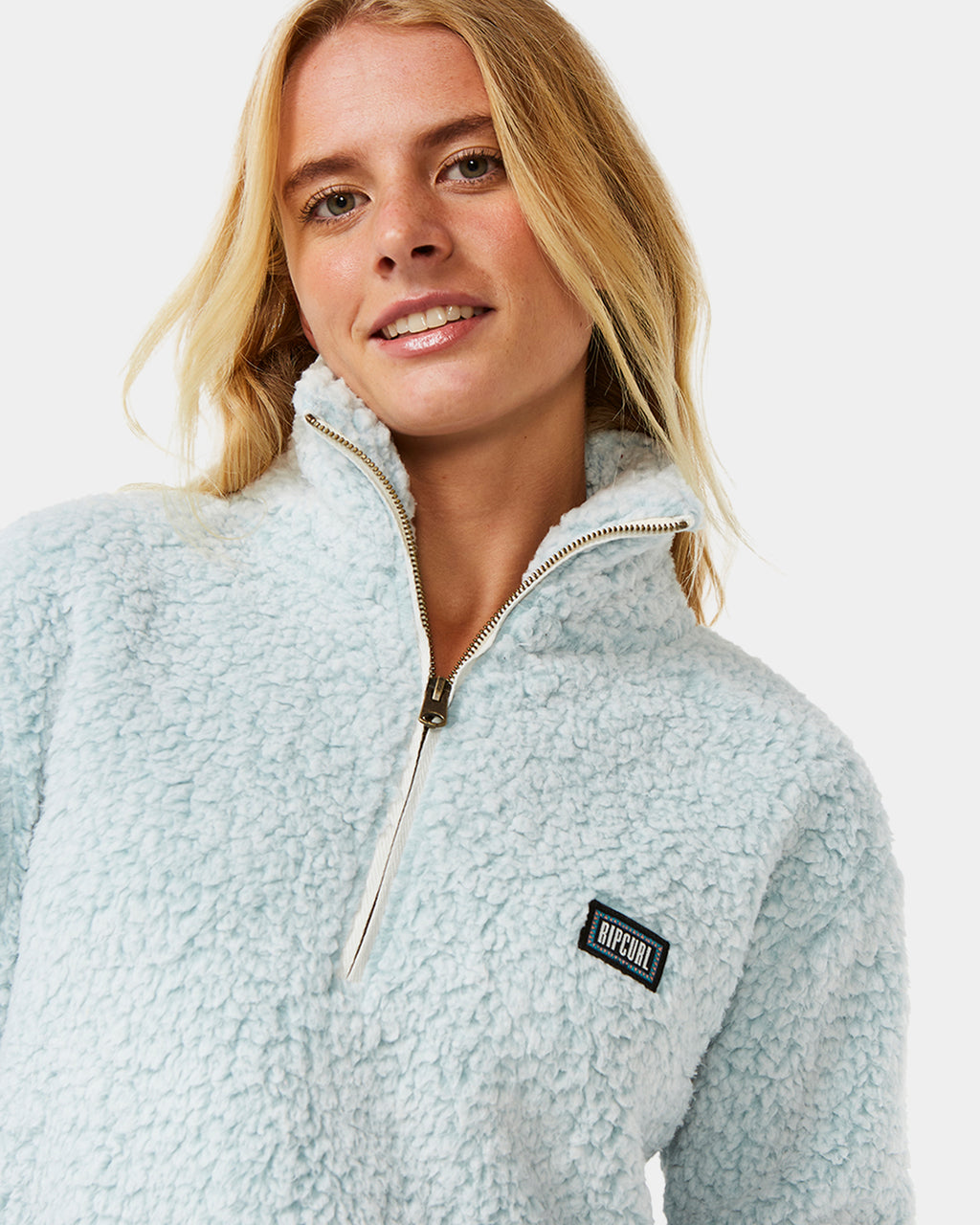 Womens Dark N Stormy 1/4 Zip Fleece Jumper