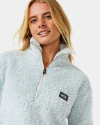 Womens Dark N Stormy 1/4 Zip Fleece Jumper