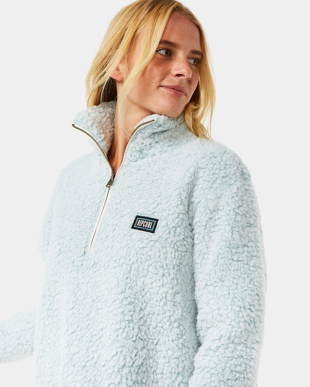 Womens Dark N Stormy 1/4 Zip Fleece Jumper
