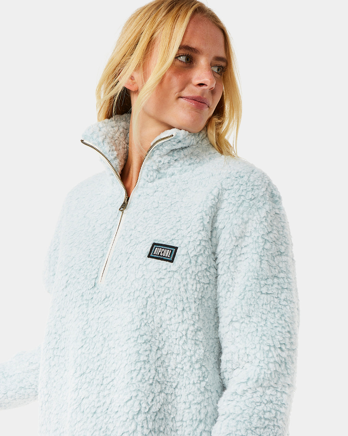 Womens Dark N Stormy 1/4 Zip Fleece Jumper