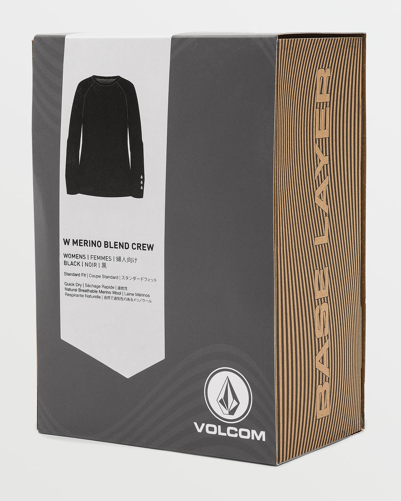 Womens Merino Blend Crew Long Sleeve T-Shirt