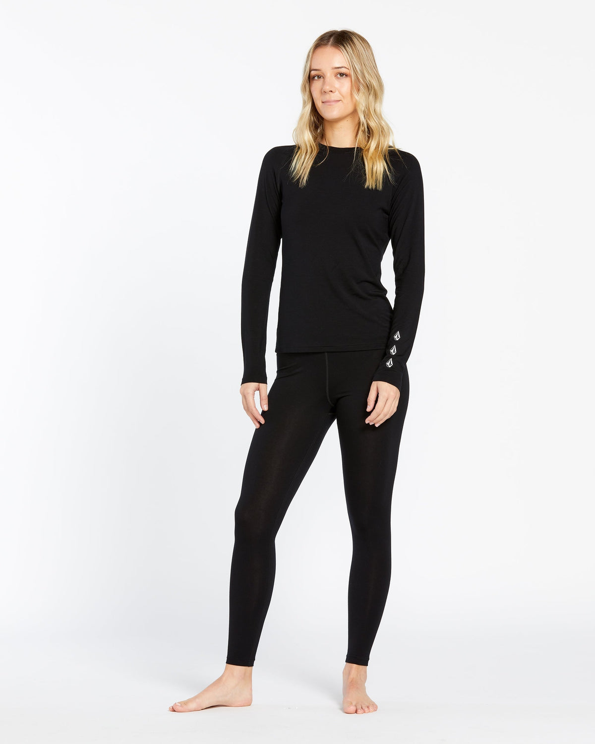 Womens Merino Blend Crew Long Sleeve T-Shirt