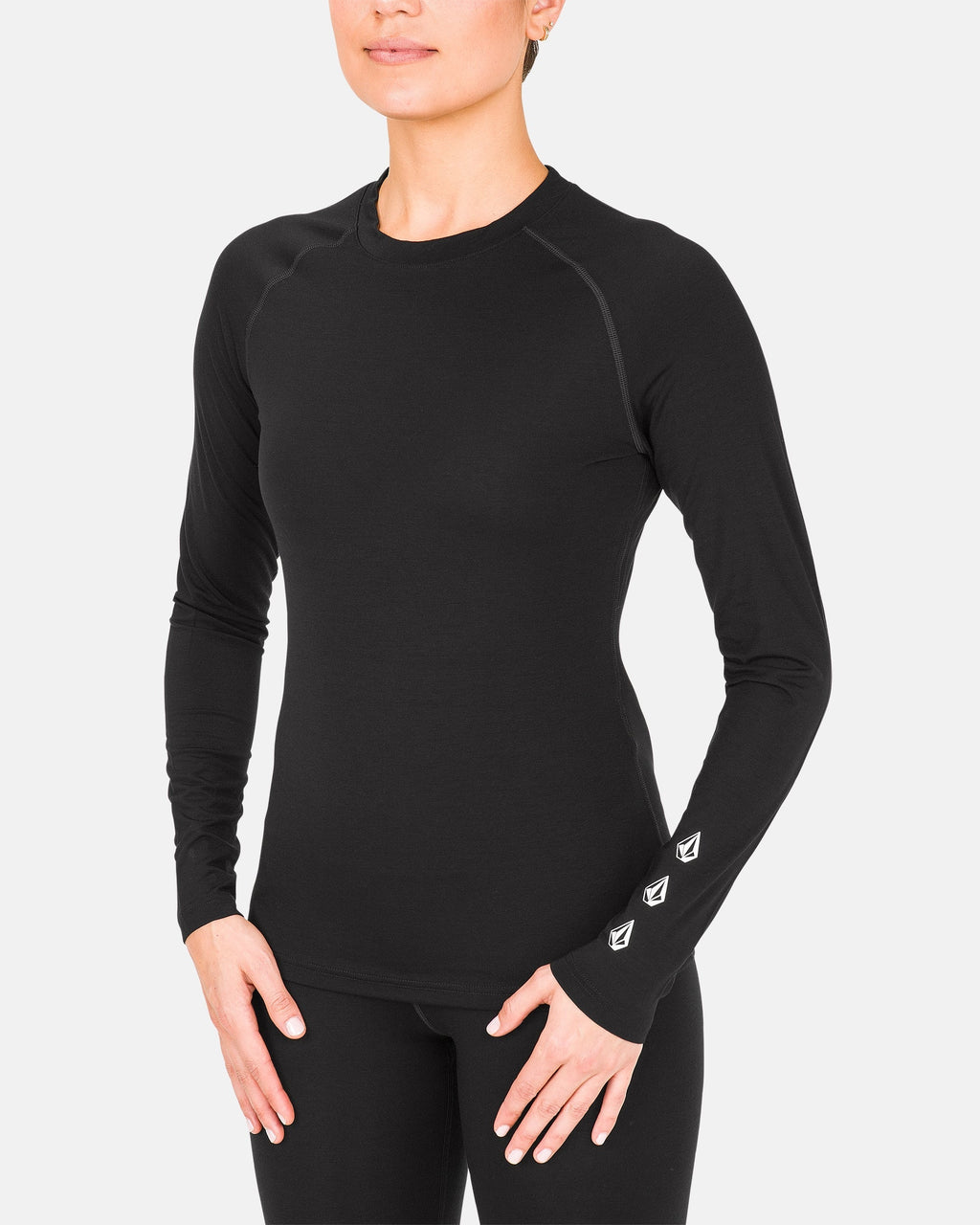Womens Merino Blend Crew Long Sleeve T-Shirt