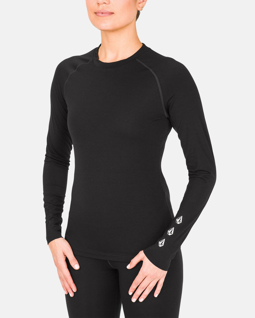 Womens Merino Blend Crew Long Sleeve T-Shirt