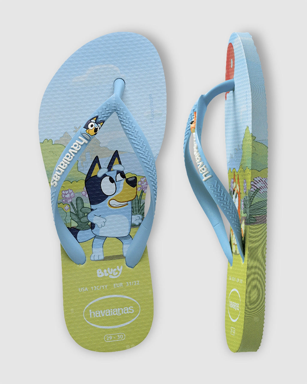 Girls 2-7 Slim Bluey Thongs