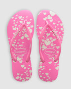 SLIM MINI HEARTS PINK/WHI