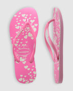 SLIM MINI HEARTS PINK/WHI