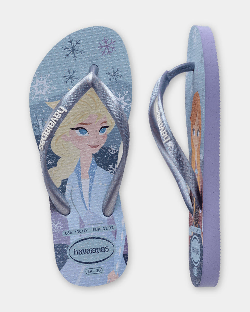 Girls 2-7 Slim Princes Frozen Thongs