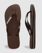 Mens Rubber Logo Thongs