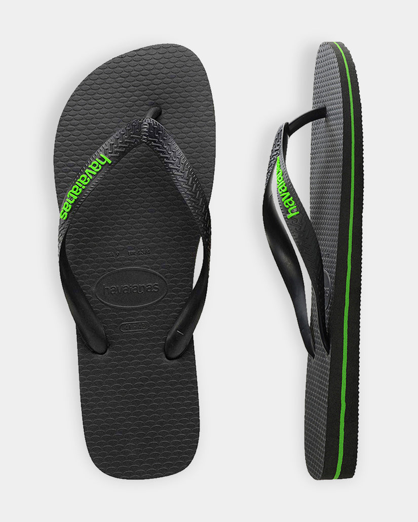 Mens Rubber Logo Thongs