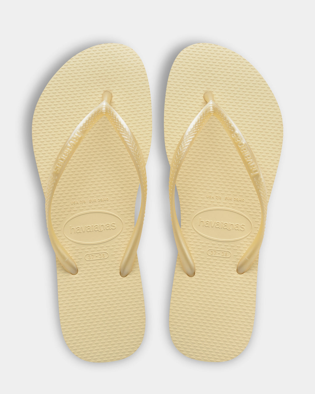 Womens Slim Basic Buttercream Thongs