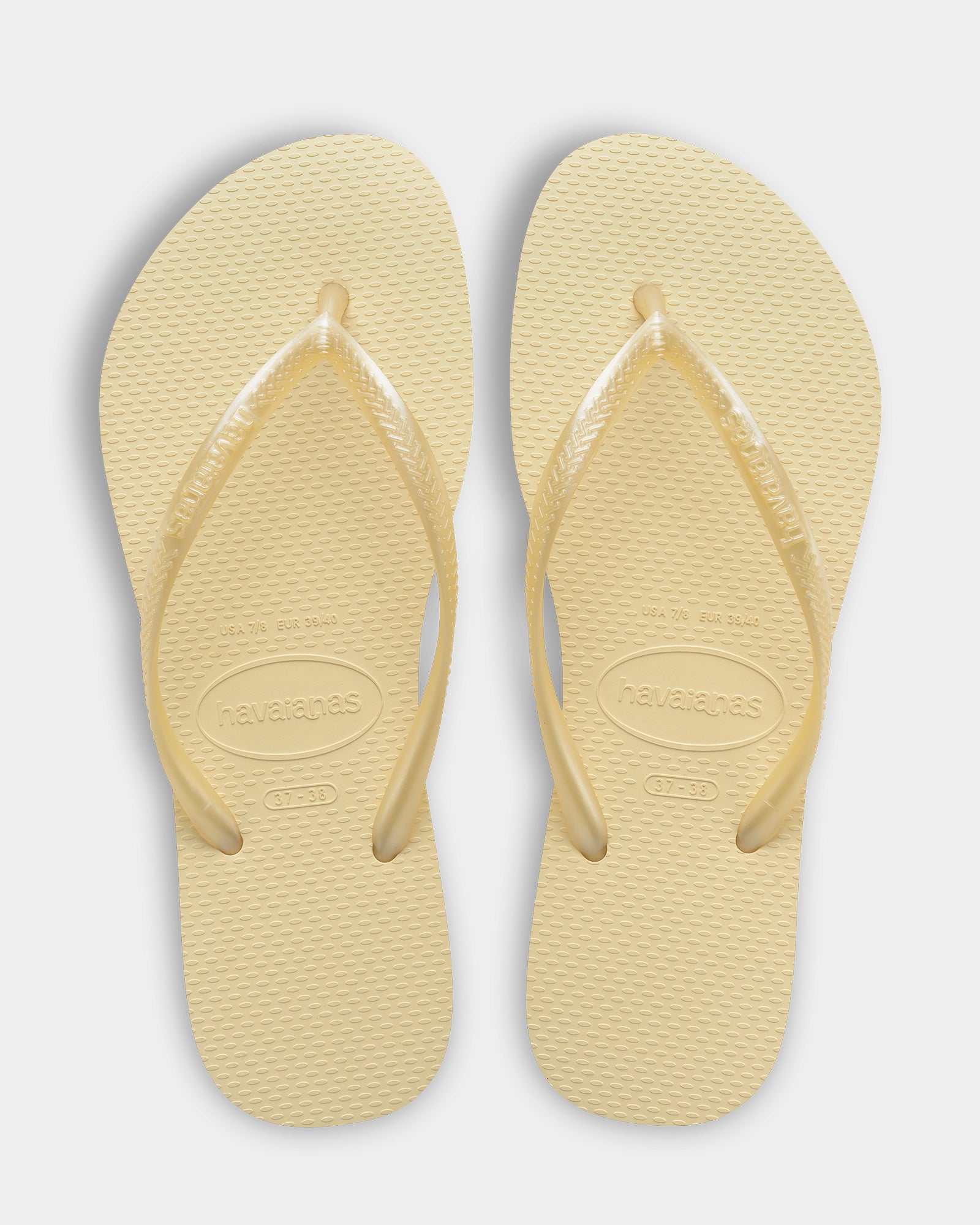 Womens Slim Basic Buttercream Thongs