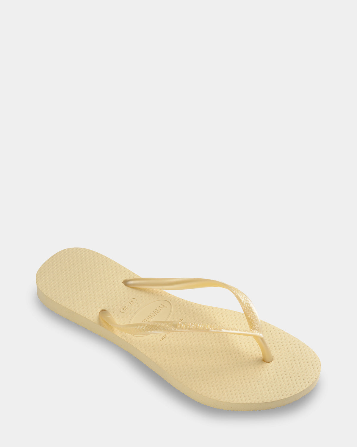 Womens Slim Basic Buttercream Thongs