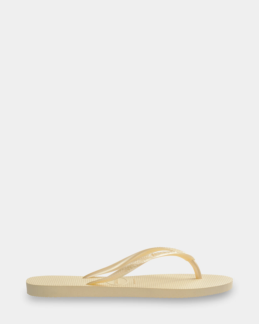 Womens Slim Basic Buttercream Thongs