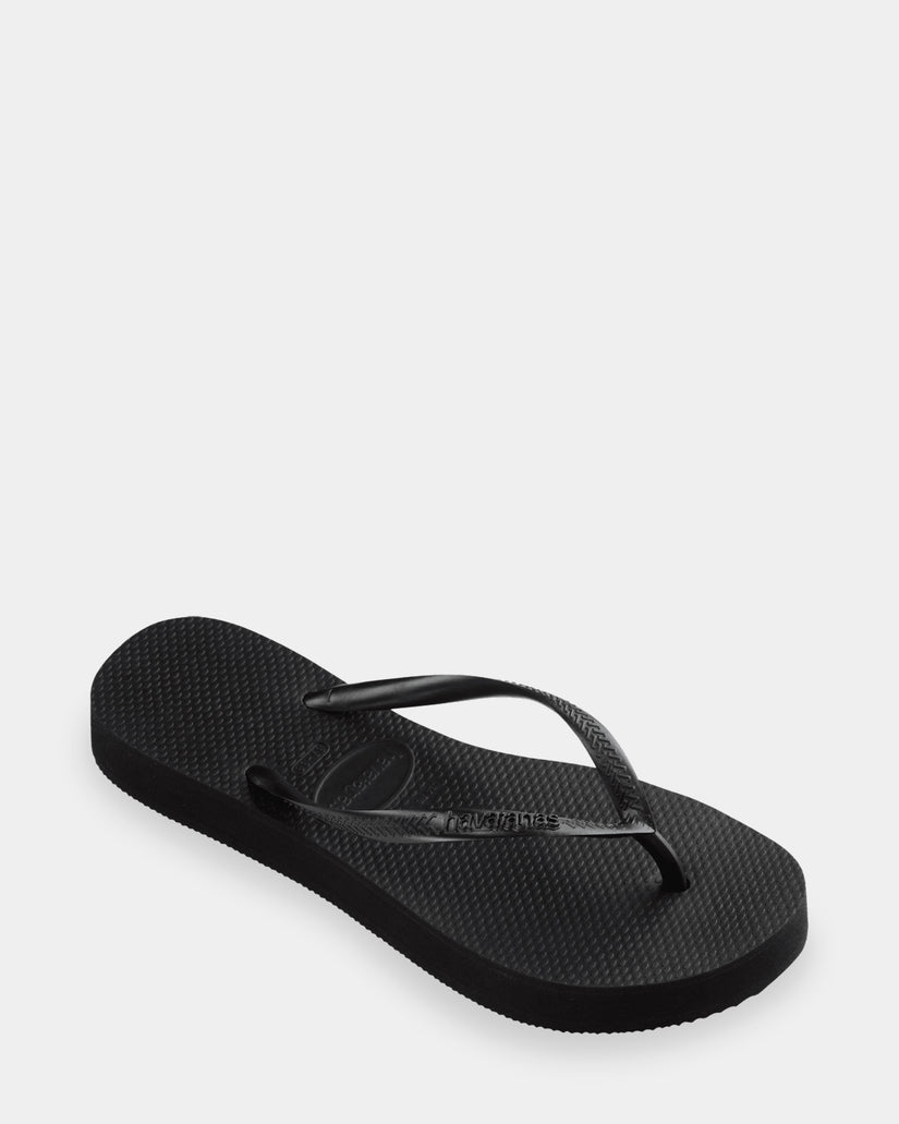 Womens Slim Platform Thongs