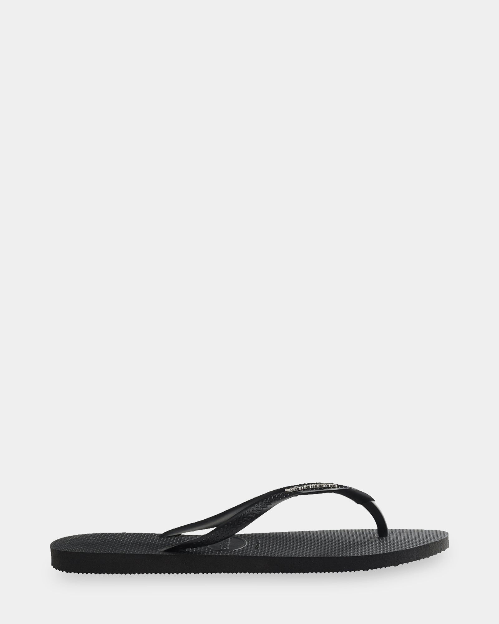 Womens Slim Metal Logo Thongs