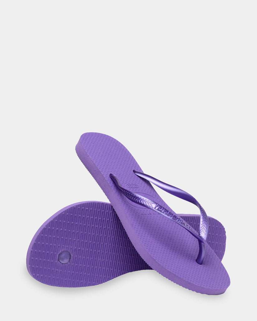 Womens Metallic Thongs