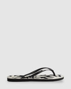 Womens Slim Coral Black Thongs