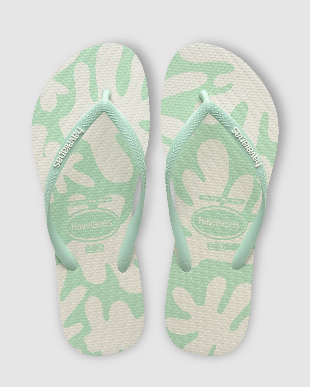 Womens Slim Coral Green Thongs