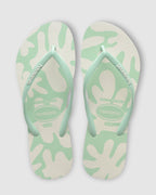 Womens Slim Coral Green Thongs
